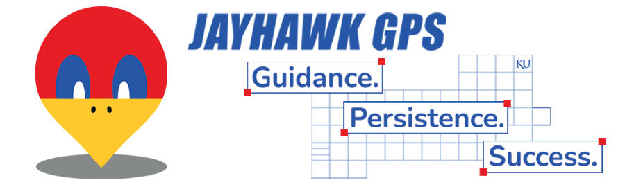 Jayhawk GPS logo. A map location icon that looks like a bird head.
